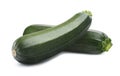 Green whole zucchini isolated on white background Royalty Free Stock Photo