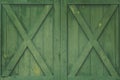 Green window woodle. Royalty Free Stock Photo