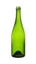 Green Wine Bottle white background clipping paths Royalty Free Stock Photo