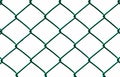 Green Wire Fence isolated on White Background