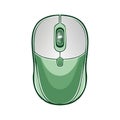 Green Wireless Computer Mouse Illustration Pointing Device Desktop Peripheral Royalty Free Stock Photo