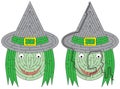 Green witch maze Royalty Free Stock Photo