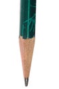 Green wood pencil macro Royalty Free Stock Photo