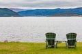 Relaxing in Gros Morne coastal landscape NL Canada