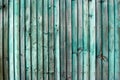 Green Wooden Fence