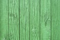 Green wooden fence closeup Royalty Free Stock Photo