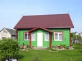 Green wooden home, Lithuania