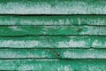 Aged green wooden wall texture background. Royalty Free Stock Photo