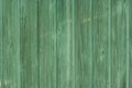 Green wooden wall