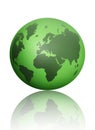 Green world atlas globe Royalty Free Stock Photo