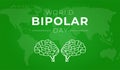 Green World Bipolar Day Background Illustration Banner