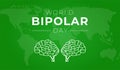 Green World Bipolar Day Background Illustration Banner Royalty Free Stock Photo