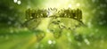 Green world concept background, saving environment, save clean planet Royalty Free Stock Photo