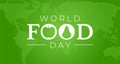 Green World Food Day Background Illustration Royalty Free Stock Photo