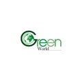 Green World Logo template design Royalty Free Stock Photo
