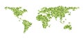 Green world map