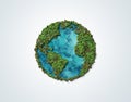 Earth Day visual Concept background.