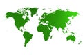 Green worldmap