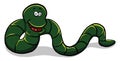 Green worm , illustration, vector Royalty Free Stock Photo