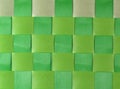 Green woven basket Royalty Free Stock Photo