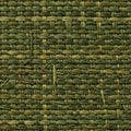 Green woven texture featuring interlaced strands of varying shades. The pattern Royalty Free Stock Photo