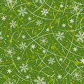 Green wrapping christmas paper,