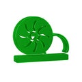 Green Xiao long bao or steamed dumplings icon isolated on transparent background. Chinese food.