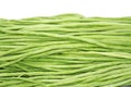 Green yardlong bean isolated on white background