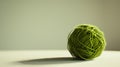 The green yarn ball.AI generated image Royalty Free Stock Photo