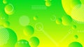 Green and yellow abstract circle gradient modern graphic background Royalty Free Stock Photo