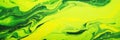 Green And Yellow Abstract Flow Art, Dynamic Movement And Energy Background Royalty Free Stock Photo