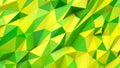 Green yellow abstract triangles poly colors geometric shape background Royalty Free Stock Photo
