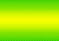 A green and yellow background with a geometric shaped top and bottom border with copy space