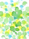 Green yellow and blue abstract pattern