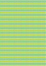 Green and yellow checkered Royalty Free Stock Photo