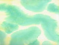 Green Yellow Dream - Water Color Painting Royalty Free Stock Photo