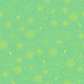 Green Yellow Floral Pattern Background Royalty Free Stock Photo