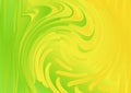 Green and Yellow Fluid Color Whirl Texture Background