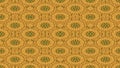 Golden yellow vintage mosaic geometric pattern