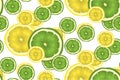 Green and yellow lime seamless pattern