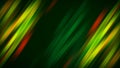 Green Yellow Red Shiny Blurry Slanting Ribbons Light Streaks With Space In The Middle