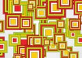 Green, yellow and red squares abstract geometric background Royalty Free Stock Photo