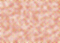 Red Halftone polka dots texture background pattern. Royalty Free Stock Photo