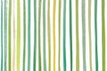 Green Yellow Spring Natural Colored Stripes Hand Painted Watercolor Pattern