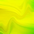 Green and yellow wavy paint streams. Vector abstract background. Acrylic paint. eps 10 Royalty Free Stock Photo