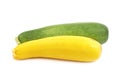 Green and yellow zucchini Royalty Free Stock Photo