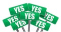 Green yes signs illustration design Royalty Free Stock Photo