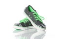 Green young girl shoes