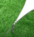 Green Zipper with Grass