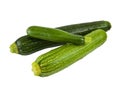 Green zucchini isolated